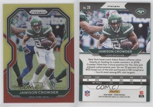 2020 Panini Prizm Red and Yellow Prizm /49 Jamison Crowder #29
