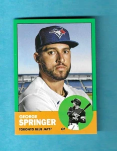 2022 TOPPS ARCHIVES GEORGE SPRINGER GREEN BORDER PARALLEL #97 BLUE JAYS /125 - Picture 1 of 2