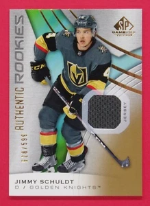 2019-20 SP Game Used Jimmy Schuldt RC Jersey 528/599 Gold #172 Golden Knights - Picture 1 of 2