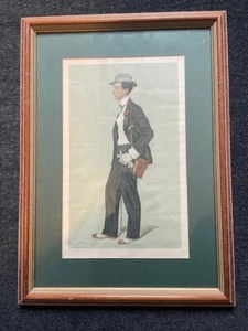 Vanity Fair Original Print The Hon George Lambton - Framed & Glazed - 1904 - Bild 1 von 2