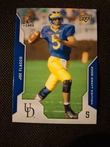 Tarjeta de novato Joe Flacco 2008 cubierta superior draft NFL radiocontrol #50 Baltimore Ravens Colts - Imagen 1 de 2