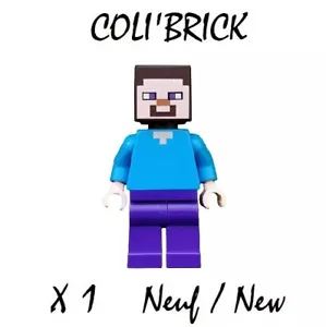 LEGO min009 Minifig Minecraft Figure - Steve - New - Picture 1 of 1