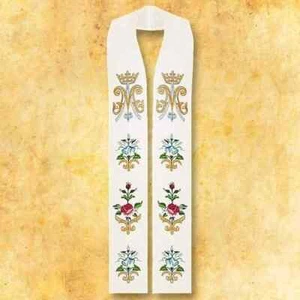 Embroidered stole "Santa Madonna" - Foto 1 di 1