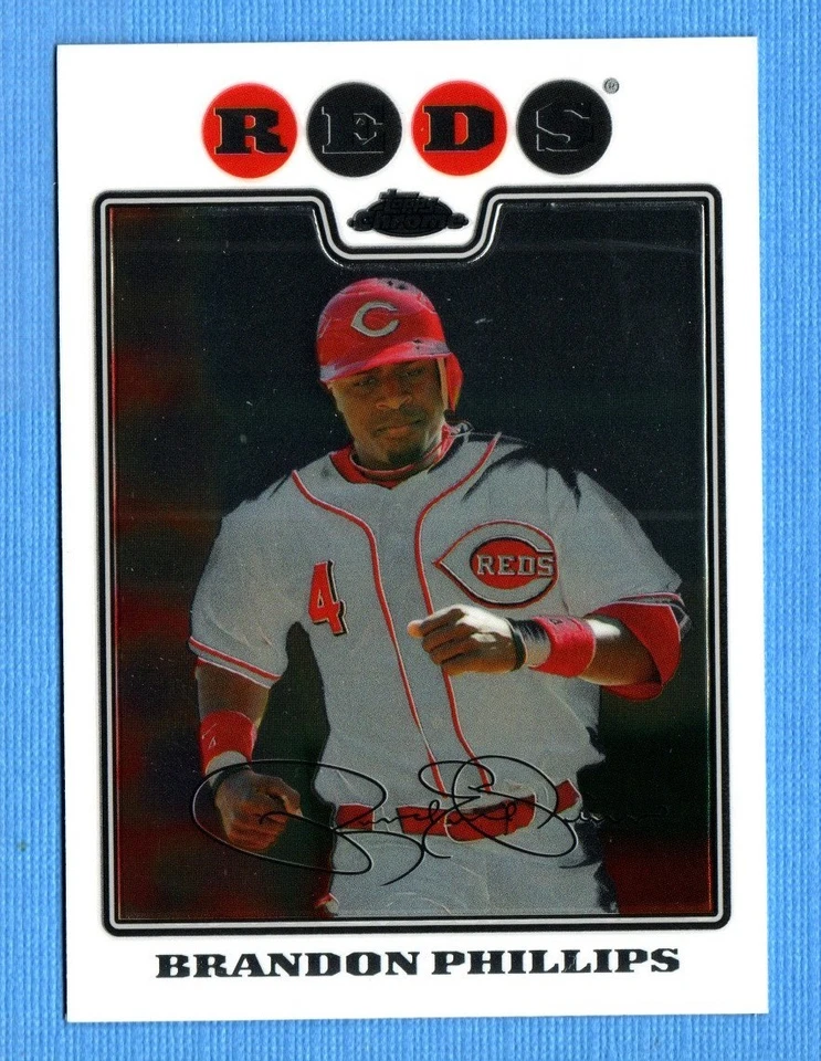 2008 Topps cromo #72 Brandon Phillips Cincinnati Reds Foto 1 de 1