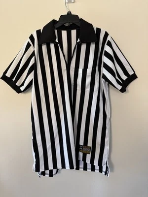 Camisa de árbitro deportivo McDavid Interawear XL rayas blancas y negras hecha en EE. UU. Foto 1 de 4