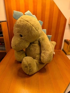 Animal Adventure 24" Green Dinosaur Stegosaurus Plush Sitting Corduroy Spikes - Picture 1 of 8