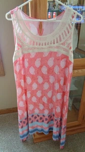 Style & Co Midikleid bestickt Spitze - Größe Large Freizeit Sommer neu Etikett $ 59. - Bild 1 von 15