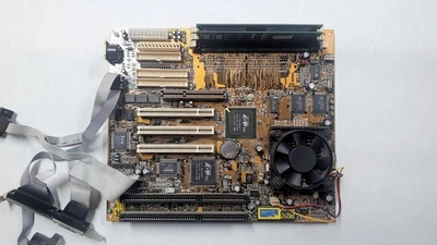 PC Chips M577 Super Sockel 7 ISA AGP retro Mainboard + AMD K6-2 533 MHz + 256 MB - Bild 1 von 4