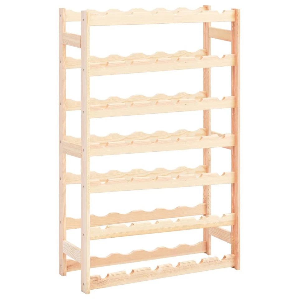 Wine Rack Living Room Kitchen Wine Holder Storage Shelf Solid Wood Pine vidaXL - image 1 of 1