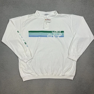 全新带标签 复古 疯狂衬衫 夏威夷领 卫衣 夏威夷 XL 美国 毛伊岛图案 — 第 1/4 张图片