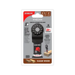 Diablo 32mm Starlock Bi-Metal Multi-Tool Blades for Clean Wood 2608F02268 - 3 Pk - Picture 1 of 1