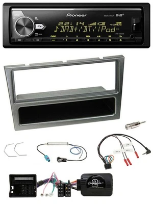 Pioneer Bluetooth USB DAB Lenkrad Autoradio für Opel Corsa C 04-06 aluminium - Bild 1 von 4