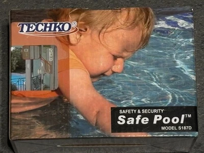 Techko Safe Piscina Puerta Puerta Alarma S187D Resistente al Agua/Intemperie 110-120 dB Foto 1 de 3