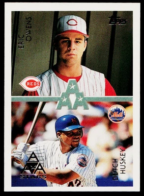 1996 Topps - Eric Owens / Butch Huskey AAA #104 - Reds & Mets - Image 1 of 2