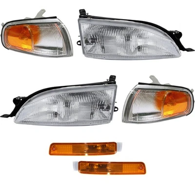 Headlights Corner Lights Turn Signal Lights Kit For 95-96 Toyota Camry USA Model Foto 1 de 4
