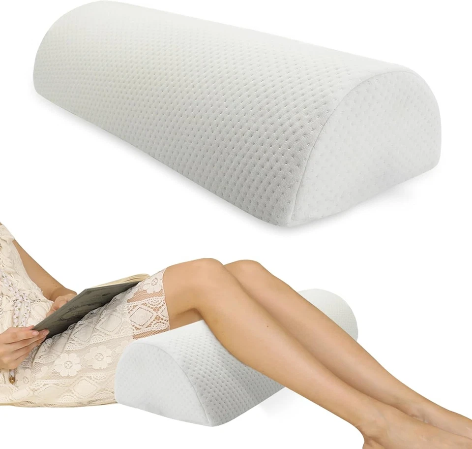 Almohada Half Moon Refuerzo - Perfecta para Piernas, Rodillas, 20.5 x 8 x 4.5, Blanca  Foto 1 de 4