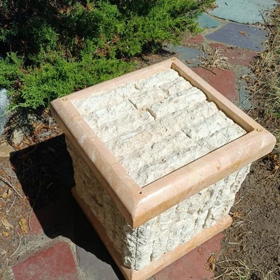 MCM MAITLAND SMITH Mactan Stone Tessellated Marble Coffee Cocktail Table RARE. f - Image 1 of 4