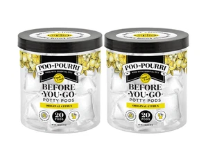 (PACK OF 2) Poo-Pourri Before-You-Go Potty Pods Original Citrus 40 COUNT TOTAL - Picture 1 of 5