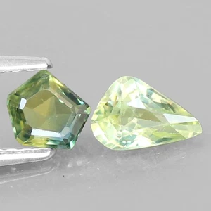 0.88ct.NICE PAIR MULTI COLOR SAPPHIRE AUSTRALIA UNHEATED GEMSTONE - Picture 1 of 5