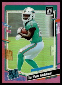 Donruss Optic Rated Rookie Pink De'Von Achane #269 2023 - Imagen 1 de 2