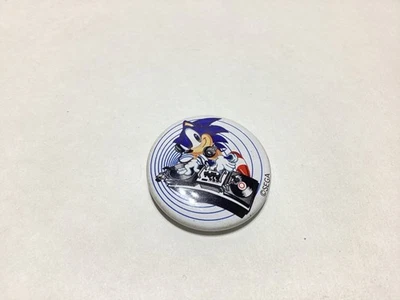 rare Sega DJ SONIC THE HEDGEHOG pin button badge 1990s vintage Segasonic promo - Image 1 of 4