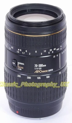 SIGMA 70-300mm 1:4-5.6 APO Macro SUPER POWERFUL Zoom for SONY Konica/MINOLTA-A - Image 1 of 4