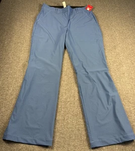Spanx Sunshine Kick Flare Pants Womens XL Tall Blue Geo Scape Stretchy NWT - Picture 1 of 9