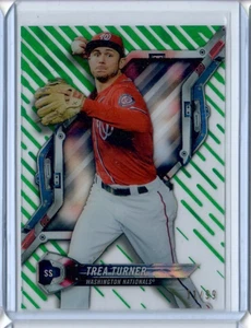 TREA TURNER 2018 Topps High Tek GREEN PARALLEL #/99 PHILLIES NATIONALS SP - Picture 1 of 1