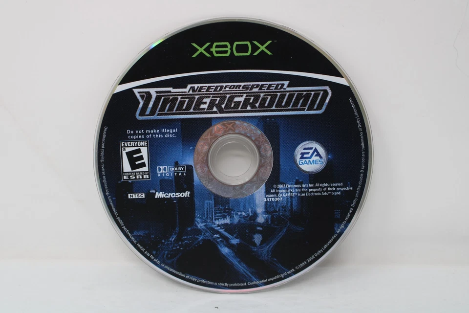 Need for Speed: Underground Microsoft Xbox solo disco original Foto 1 de 1