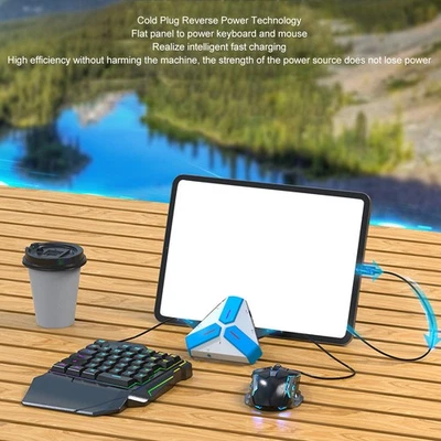 Keyboard Mouse Converter Combo Plug And Play Mobile Game Keypad Mouse Adapte Set - Image 1 of 4