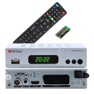 RED OPTICUM AX C100 plata HD receptor de cable EPG - HDMI - USB - SCART - Full HD - Imagen 1 de 7