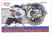 2005-06 Regina Pats (WHL) Nick Ross **FIRST CARD**