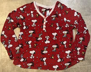 PIJAMA TOP PEANUTS MUJER XL ROJO - Imagen 1 de 6