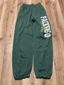 Team Apparel Pants, Youth Size Large, Green Bay Packers, Logo, NFL, Pull On - Picture 1 of 9