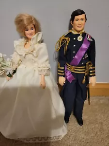 Prince Charles & Princess Diana Wedding Dolls - Picture 1 of 2