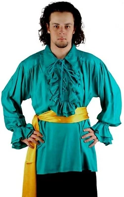 Camisa Disfraz Pirata Renacimiento Medieval Para Hombre Halloween Larp Juegos con disfraces Camisa Foto 1 de 2