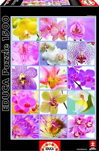Puzzle Collage di fiori-1500 pezzi-Educa 16302-Superficie puzzle: 85 x 60 cm - Foto 1 di 2