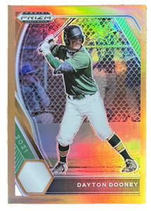 Dayton Dooney 2021 Prizm Draft Picks Orange #PDP169 /50 Dodgers RC Numbered Card