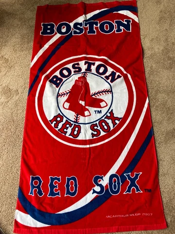 Boston Red Sox Beach Towel New 30" x 60" Cover