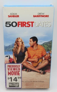 50 FIRST DATES VHS VIDEO MOVIE, ADAM SANDLER, DREW BARRYMORE, DAN AYKROYD - Picture 1 of 2