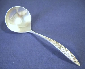 Vintage Wallace Sterling Silver "Spanish Lace" Pattern Gravy Ladle - 6 3/8" L - Picture 1 of 4