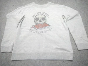 Men's Independent Trading Company Bad Theology Hearts Pepole Sweatshirt Size L - Picture 1 of 9