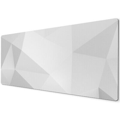 60 X 30cm Extra Large XL Desk Mouse Pad Mat Gaming White Grey Geometric • 6.99£