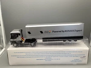 Camion modellino 1:50 Centauria Renault Magnum Truck con rimorchio Benetton F1 in confezione originale - Foto 1 di 10