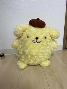 Sanrio Pompompurin Plush Fluffy Rose Boa BIG Plush Furyu Very cute Prize GIFT - Picture 1 of 4
