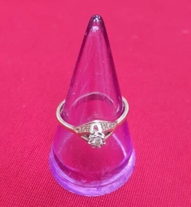 Solitaire Diamond Ring Split Head Setting 9ct Gold - 04B - Picture 1 of 4
