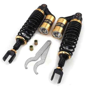 Stoßdämpfer paar Federbeine Shocks 320 mm universal schwarz/gold - Bild 1 von 2