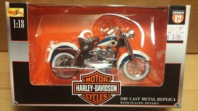 Motocicleta Harley-Davidson 1958 FLH Duo-Glide MAISTO 1/18 - Serie 12 Foto 1 de 3