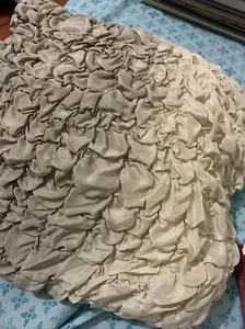 4. Waterford. Silk Toss Pillows goldenHombre 12”x12”. Front Ruching So Beautiful - Picture 1 of 6