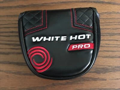 NEW Odyssey White Hot Pro Mallet Putter Headcover. 5”x 4.5”. Black With Red.